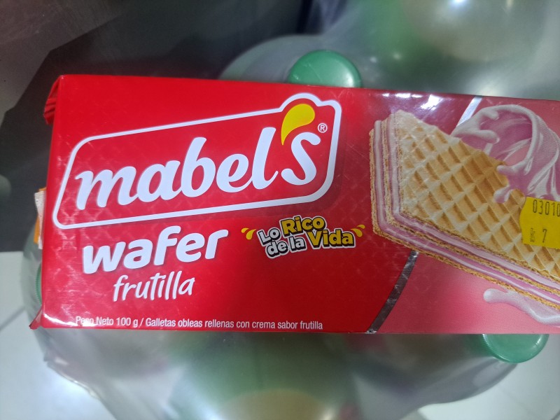 Waffre frutilla Mabel 100 g