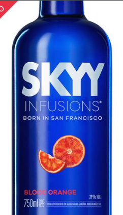 SKYY INFUSIONS BLOOD ORANGE 750 ML