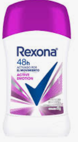 rexona en barra active emotion de 50g. mujer