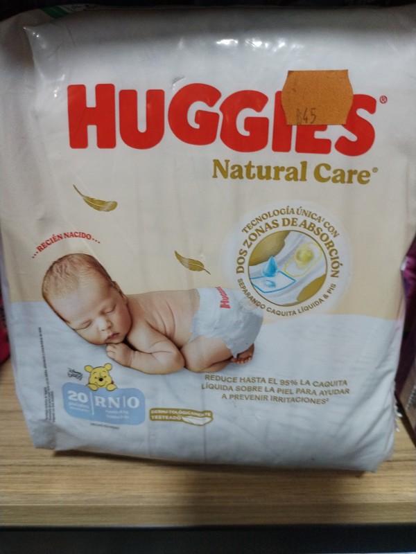 Pañal huggies recién nacido 20 u.