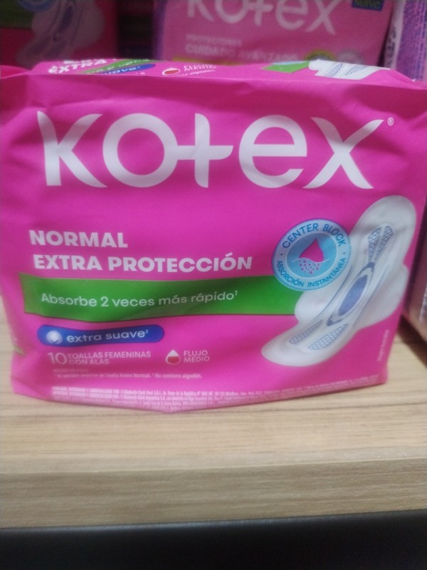 Kótex normal extra protección 10u.