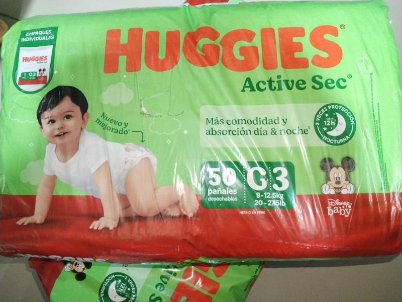 Pañal huggies talla G 50u.