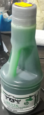 Mentolado de 1/2 quema pecho colorao menta