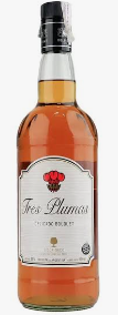 TRES PLUMAS DELICADO LICOR SECO 930 ML