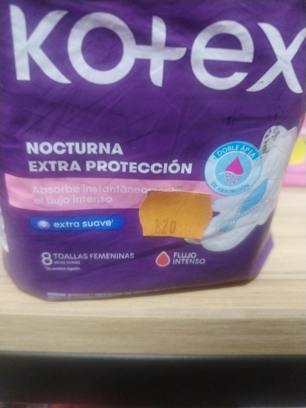 Kotex nocturna extra protección