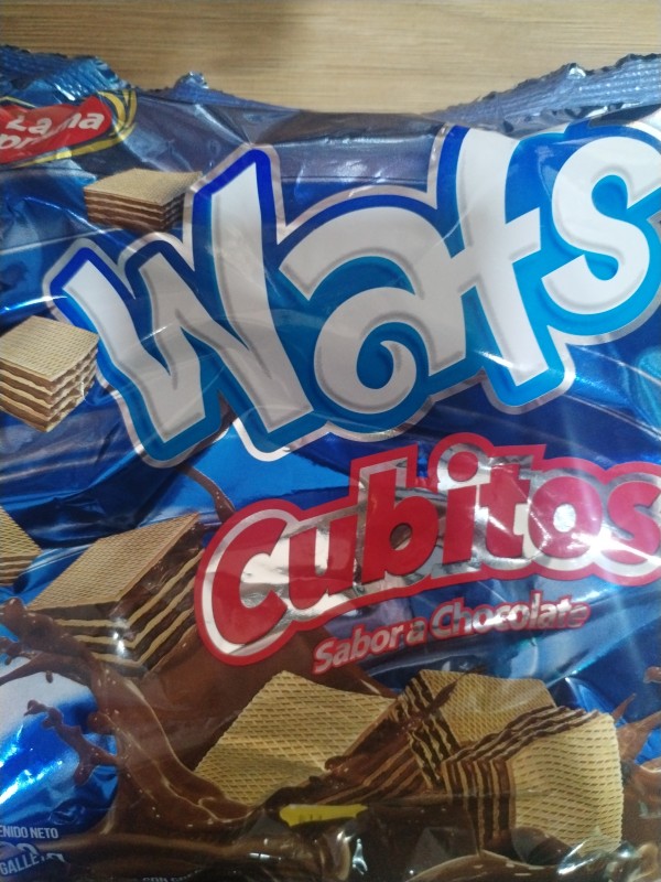Waffle cubito sabor chocolate 300